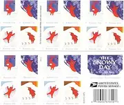 United States Postal Service - The Snowy Day USPS Forever Stamps Book of 20 Scott 5246