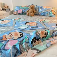 在飛比找蝦皮購物優惠-居家好物✨日式卡通床笠單件蠟筆小新全包床單兒童床罩席夢思床墊