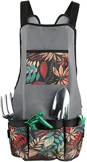 SHENMAIDAY Garden apron, oxford cloth work apron with pockets, durable adjustable tool apron, tool storage apron, heavy duty work apron for men and women for home, garden, etc.