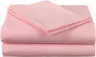 Queen Pink Solid 4 Piece Bed Sheet Set 1000 Thread Count 100% Egyptian Cotton