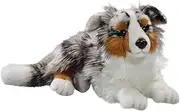 Carl Dick Australian Shepherd Dog Lying 17 inches, 43cm, Plush Toy, Soft Toy, Stuffed Animal 3434