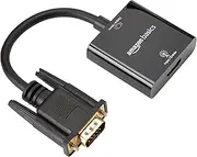 Amazon Basics HDMI Female to VGA Adapter with 3.5mm Audio Port