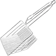 INOOMP Sturdy Cat Litter Scooper Large Size Metal Litter Box Comfortable Grip Filter Holes