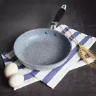 Aluminum Frying Pan Anti-skid Handle Skillet Cauldron Wok Pan Steak