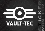Fallout Vault Guy Tec Sticker Large 160mmW Gaming PS4 X1 Car Van Laptop Xbox.