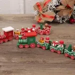 KAYU 木製火車聖誕裝飾品聖誕木製火車聖誕飾品