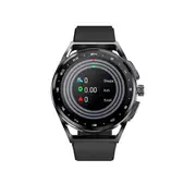 Smart Watch H8S Blood Pressure Oxygen Health Monitoring Sports Watch 1.32 Inches Waterproof Magnetic Charging Lightweight - Black