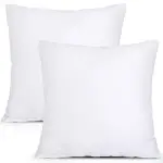 Set of 2 Throw Pillow Inserts Premium Pillow Stuffer Square Form for Decorati...