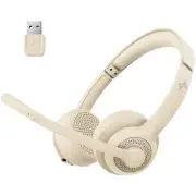 Wireless Headset with AI Noise Cancelling Microphone Bluetooth Headset - Blue...