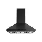 Euromaid 60cm Pyramid Canopy Rangehood 700m3/h Stainless Steel Exhaust Matte BLK