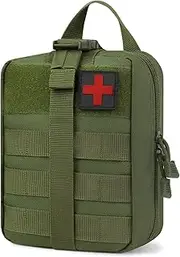 Tentock 800D Lifesaving Package Outdoor Travel Emergency Medicine Storage Mountaineering Sports Home Camping Equipment Car Fishing Hunting Exploration Medical Supplies (Green)