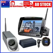 Digital Wireless 7" Screen 1080P Forklift Front View Camera 9600mA Magnetic Base