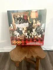 Springbok Jigsaw Puzzle Scottie Dogs Scottish Terrier Vintage Sealed 2000 Piece