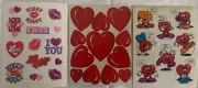 Vintage 80s Hallmark VALENTINE’S Sticker Sheets Lot Of 3 Rare & HTF