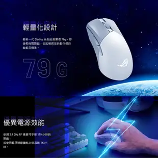 ASUS 華碩 GLADIUS III WIRELESS AIMPOINT 電競滑鼠 無線 有線 藍牙 三模式 AS15