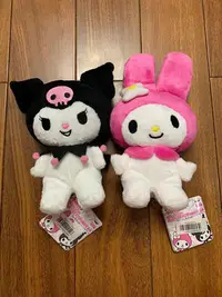 在飛比找Yahoo!奇摩拍賣優惠-絕版Sanrio Kuromi庫洛米美樂蒂壞笑微笑公仔景品中