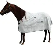 Dick Wicks Magnetic Horse Rug, Heavy Duty Ripstop, Natural Pain Relief Therapy, White (6'9")
