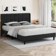 ALFORDSON Bed Frame Double Charcoal Fabric