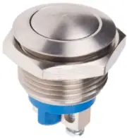 Apem AV SERIES PUSH BUTTON SWITCH 200mA 48V DC Momentary SPST IP65, Panel Mount