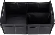 Naisfei Car Storage Box, Car Trunk Organiser Cargo Storage, Foldable Waterproof Oxford Cloth Multi-Compartment Trunk Organizer, Adjustable Straps for Car Storage(21.6 x 12.6 x 12.6 inches)