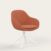 Recess Guest Chair (2 Set) | Office Seating | Collaboration Chair, Earth Orange
