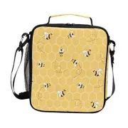 Honeycomb Animal Lunch Bag for Women Men | Honeybee Leakproof School Lunch Bee