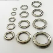 Anti Glare Stainless Steel Split Rings for Fishing Lure Connectors 50 Pack
