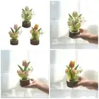 Potted Plant Arrangement Artificial Tulips Flower Plant Fake Tulips Plant