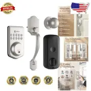 Smart Keyless Entry Door Lock with Auto Lock & Electronic Keypad - Sand Nickel