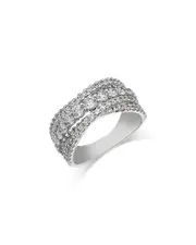 Bloomingdale's Fine Collection Diamond Crossover Statement Ring in 14K White Gold, 1.5 ct. t. w.