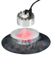Akeydeco Halloween Party Mist Maker,Water Pond Fountain Red Yellow,Blue Light