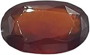 [INDIA MADE] 5.60 Carat / 6.25 Ratti Natural Oval Cut Hessonite Garnet/Gomed Gemstone-B0C17NN5CV, Silver, Created Sapphire, Silver, Created Sapphire
