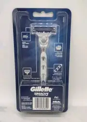 Gillette Mach 3 Turbo Metal Razor Blade Refill Cartridge Metal Shaver Handle