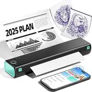 [Phomemo] M08F Wireless Portable Printer - A4 Thermal Printer, Tattoo Printer for Home Use Office Vehicles Car Tattoo Stencils, Bluetooth Inkless Printer Compatible with PC, Phone & Laptop