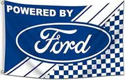 Kasflag Racing Flag Banner Powered flag (3x5 Feet,Vivid Color, 150D Polyester) For College Dorm Man Cave