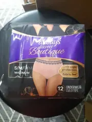 Always Discreet Boutique Maximum Protection Underwear Size S/M - 12 Count