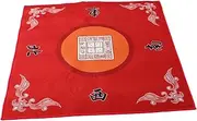 Generic Mahjong Tablecloth Game Table Gaming Table Square Tablecloth Play Table Play Mat Square Table Cloth Mahjong Table Cover Square Mahjong Board Mat Cloth Square Mahjong Mat Red