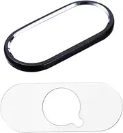 BRIGHTFUFU Black Scratchproof Camera Lens Protector Ring with Clear Film Max Xs Durable Metal Fall Lens Guard