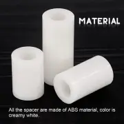 Nylon White Spacers Standoff ABS Plastic Round Tube Washers PCB M3 M4 M5 M6 M8
