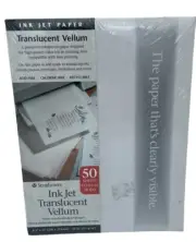 Strathmore Translucent Vellum Inkjet Paper, 8.5"x11", 50 Sheets Sealed NEW
