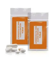1000 Orange Prn Bags Clear 2 x 3 Zip Locking Printed Bags 2X3