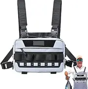 Furtryvl Fly Fishing Chest Pack, Outdoor Chest Bag, Tackle Storage Lightweight Vest for Women Men, Workouts Hunting Cycling Hiking Outdoor Activities