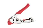 HANLONG HTH518G Chrome Plated Adjustable Compression Tool for RG59 RG6 F BNC RCA