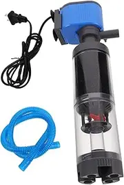 GRIRIW Fish Tank Filter Waste Collector and Oxygen Pump Simple Setup for Tank Size