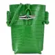 LONGCHAMP ROSEAU系列竹節鱷魚紋牛皮手機斜背包（綠）_廠商直送