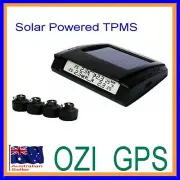 SOLAR POWERED WIRELESS TYRE PRESSURE TPMS 4 EXTERNAL SENSORS 4WD 4X4
