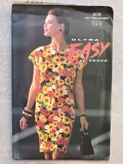 Vogue 976 Dress Pattern 8 10 12 Sewing New