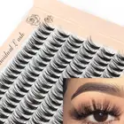Cluster False Lashes Volume Mink Eyelashes Soft Thick Black Individual Lashes