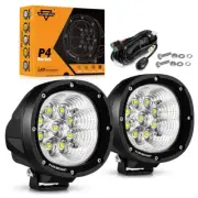 AUXBEAM 4" LED Work Light Bar Pods Driving Lamps for Polaris Ranger RZR ATV UTVs