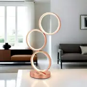 Aubree Glow LED Touch Table Lamp - Rose Gold or Chrome, 440mm High, PL0084